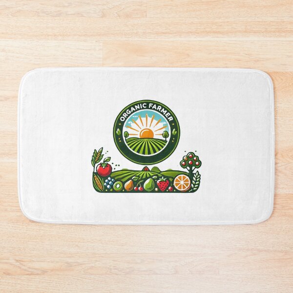 Item preview, Organic Farmer Logo Design - Vibrant Farm Produce Art designed and sold by Psycho-Crazy.