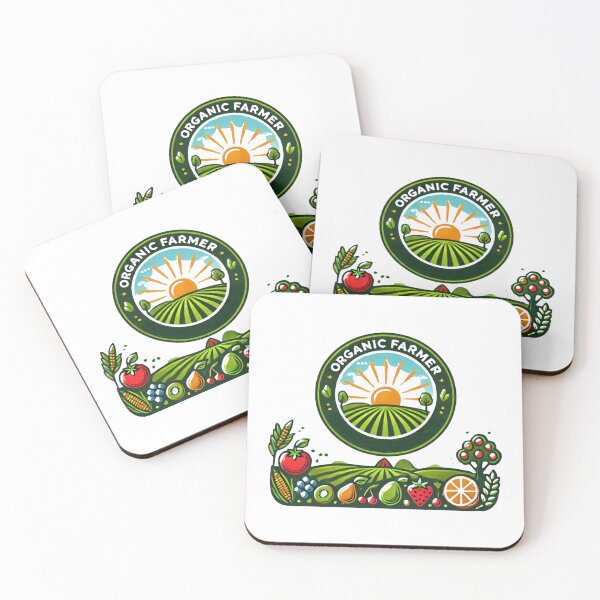Item preview, Organic Farmer Logo Design - Vibrant Farm Produce Art designed and sold by Psycho-Crazy.