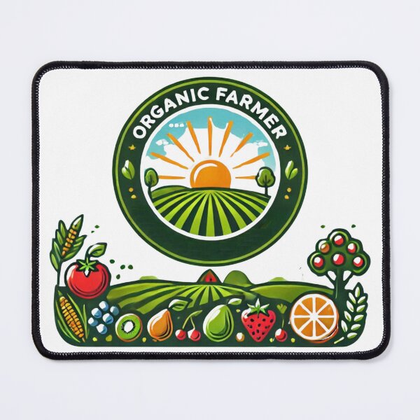 Item preview, Organic Farmer Logo Design - Vibrant Farm Produce Art designed and sold by Psycho-Crazy.