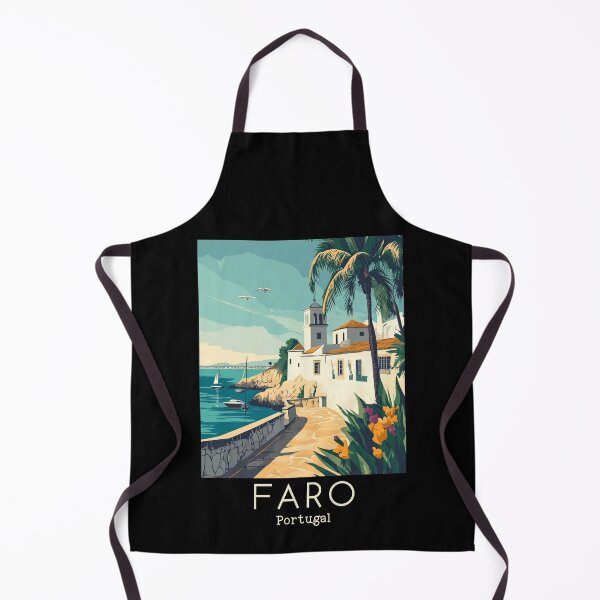 Item preview, A Vintage Illustration of Faro - Portugal designed and sold by GoodOldVintage.
