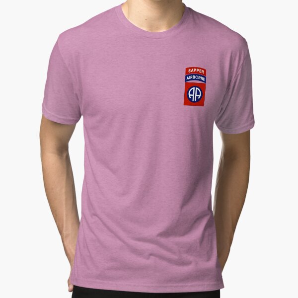 82nd Airborne Sapper Tri-blend T-Shirt
