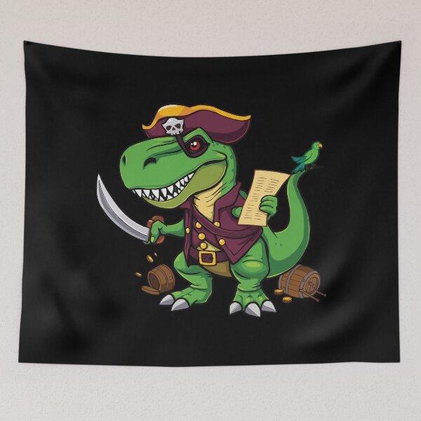 Item preview, T Rex Pirate designed and sold by Getup-clothing.