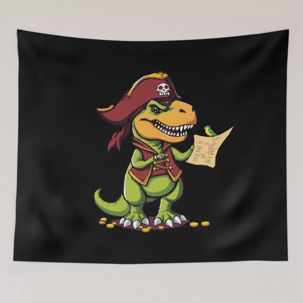 Item preview, T Rex Pirate designed and sold by Getup-clothing.
