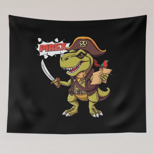 Item preview, T Rex Pirate designed and sold by Getup-clothing.