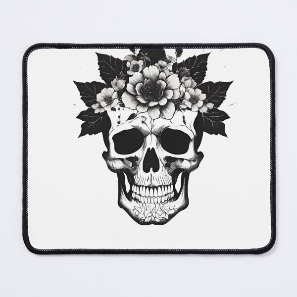 Item preview, Gothic floral fusion,Skull Amongst the Blooms designed and sold by Ellzbieta.