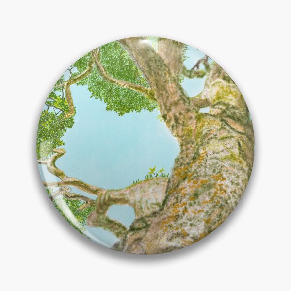 Item preview, An antient tree and green birds  designed and sold by greenPQBstudio.