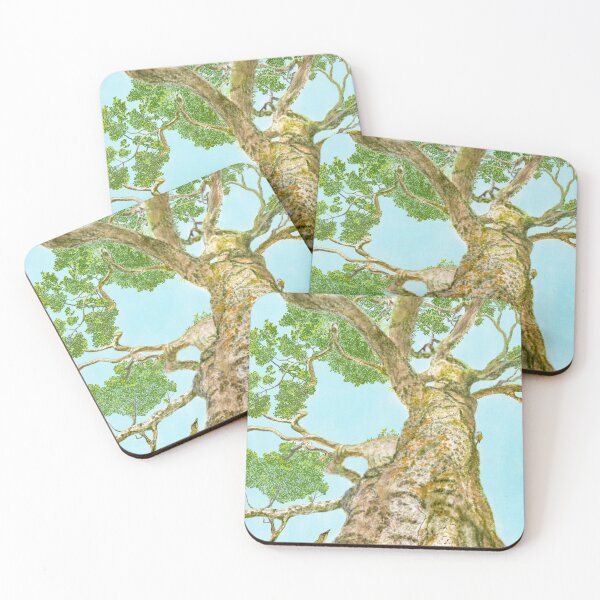 Item preview, An antient tree and green birds  designed and sold by greenPQBstudio.