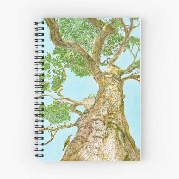 Item preview, An antient tree and green birds  designed and sold by greenPQBstudio.