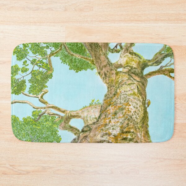 Item preview, An antient tree and green birds  designed and sold by greenPQBstudio.