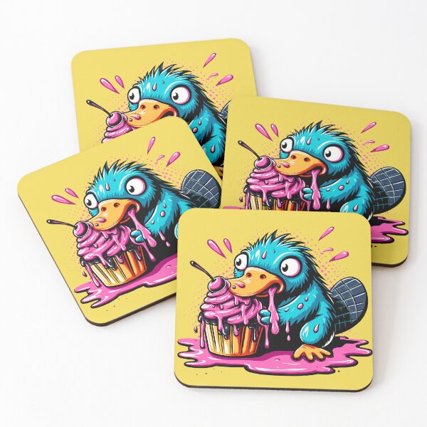 Item preview, Platypus Frantically Eating a Cupcake designed and sold by Ghost on Toast.