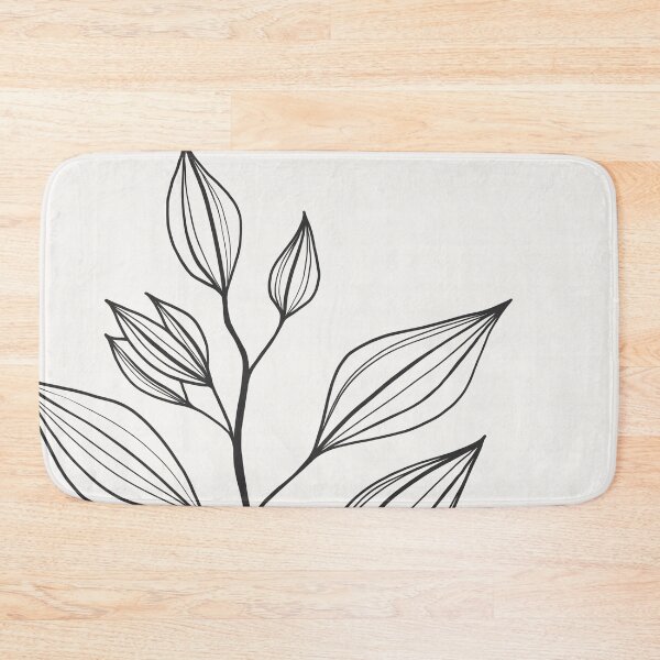 Item preview, Leaf branch drawing. Botanical line art. Plant illustration. designed and sold by PAPER MOON art & design.