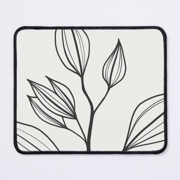 Item preview, Leaf branch drawing. Botanical line art. Plant illustration. designed and sold by PAPER MOON art & design.