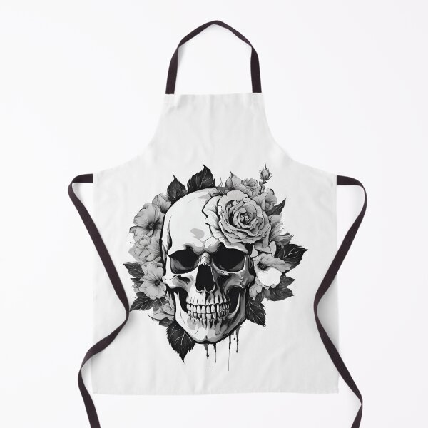 Item preview, Gothic Floral Fusion ,Skull Amongst the Blooms designed and sold by Ellzbieta.