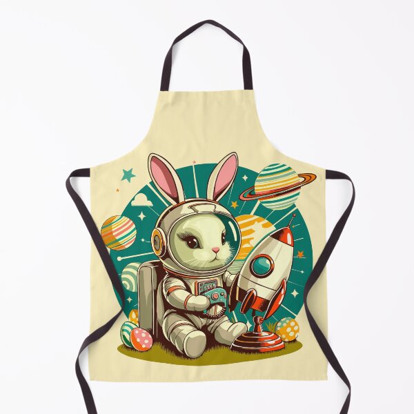 Item preview, Retro Futurism Easter Bunny Astronaut designed and sold by Ghost on Toast.