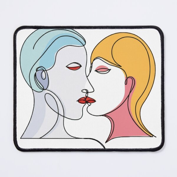 Item preview, Elegant Kissing Couple - Vector Art Design designed and sold by Mochaprints.