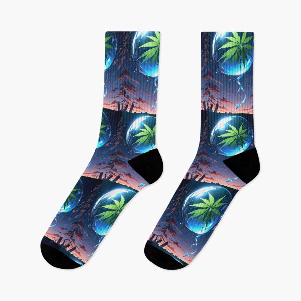 Item preview, Urban Jungle Neon Botanicals Art Cannabis Harmony Aesthetics designed and sold by ART ATTACK ZONE.