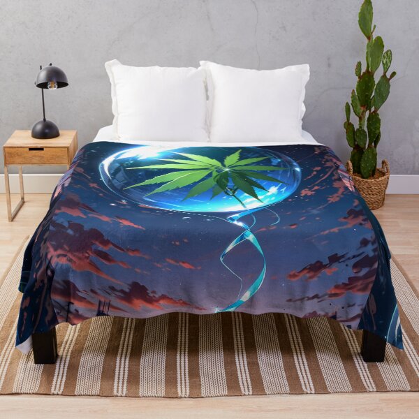 Item preview, Urban Jungle Neon Botanicals Art Cannabis Harmony Aesthetics designed and sold by ART ATTACK ZONE.