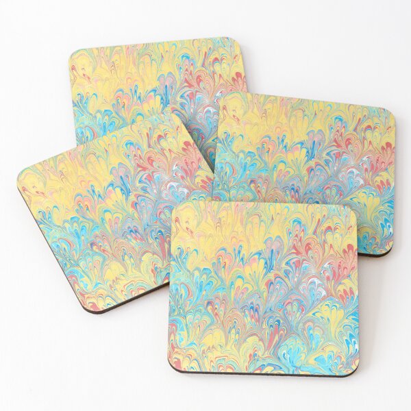 Item preview, Florentine Peacock Feather Marbled Paper Design designed and sold by TRVLR Designs.