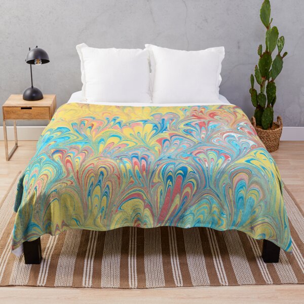 Item preview, Florentine Peacock Feather Marbled Paper Design designed and sold by TRVLR Designs.