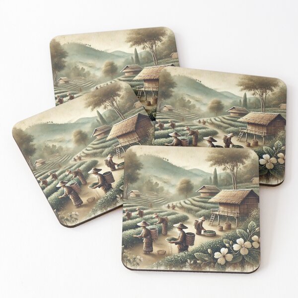 Item preview, Tea Harvesting in Scenic Terraced Fields   designed and sold by Koalangel.