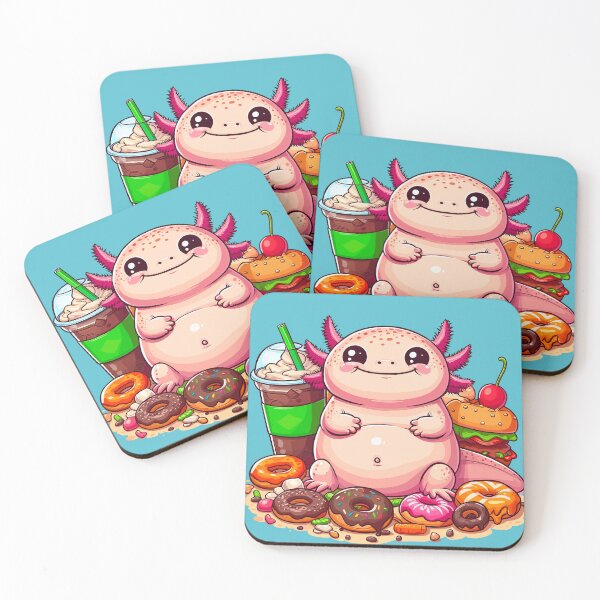 Item preview, Snacks + Axolotl = Snaxolotl  designed and sold by Ghost on Toast.