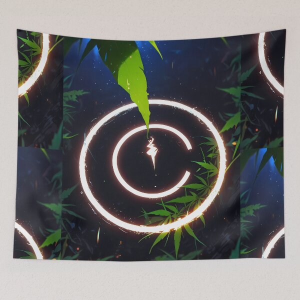 Item preview, Lake Jungle Neon Botanicals Art Cannabis Harmony Aesthetics designed and sold by ART ATTACK ZONE.