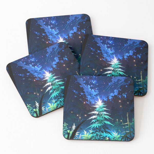 Item preview, Tree Jungle Neon Botanicals Art Cannabis Harmony Aesthetics designed and sold by ART ATTACK ZONE.