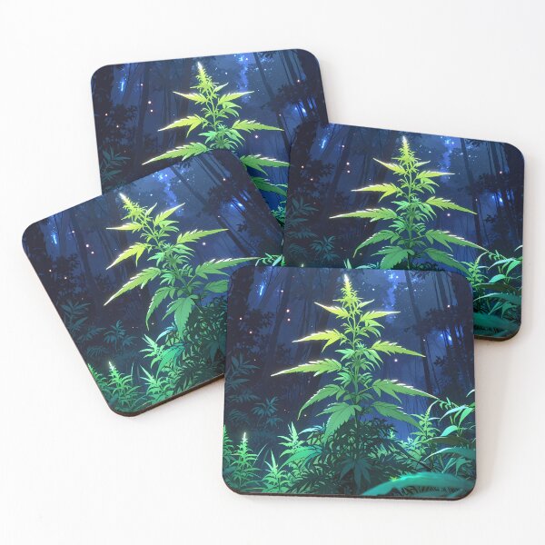 Item preview, Eco Sustentable Neon Botanicals Art Cannabis Harmony Aesthetics designed and sold by ART ATTACK ZONE.