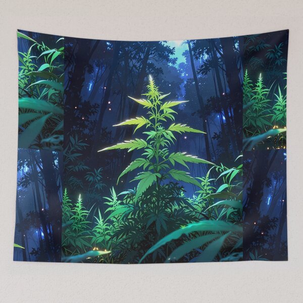 Item preview, Eco Sustentable Neon Botanicals Art Cannabis Harmony Aesthetics designed and sold by ART ATTACK ZONE.