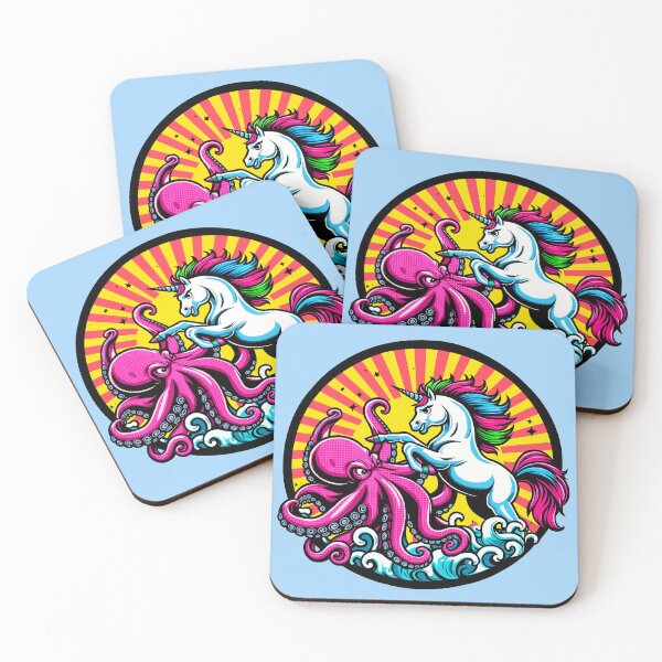 Item preview, Unicorn Versus Octopus designed and sold by Ghost on Toast.