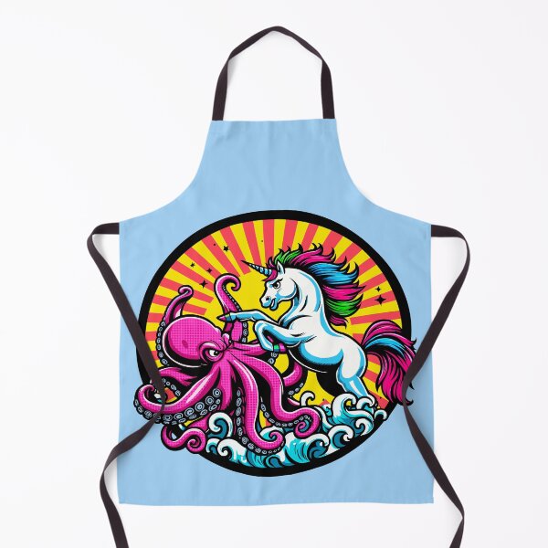 Item preview, Unicorn Versus Octopus designed and sold by Ghost on Toast.