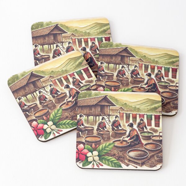 Item preview, Women Crafting Natural Dyes in Village   designed and sold by Koalangel.