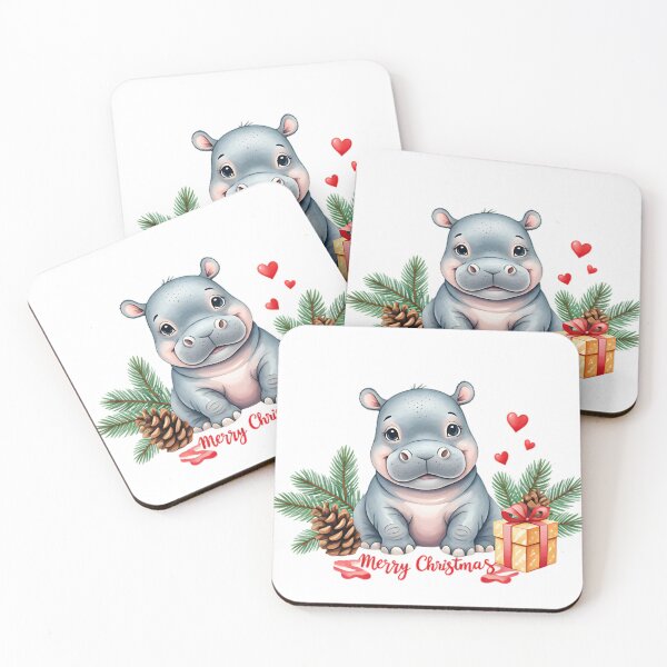Item preview, Hippo Christmas Theme Decoration, Cute Animal, Gift designed and sold by Sitred123.