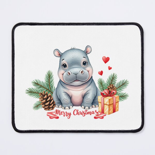 Item preview, Hippo Christmas Theme Decoration, Cute Animal, Gift designed and sold by Sitred123.