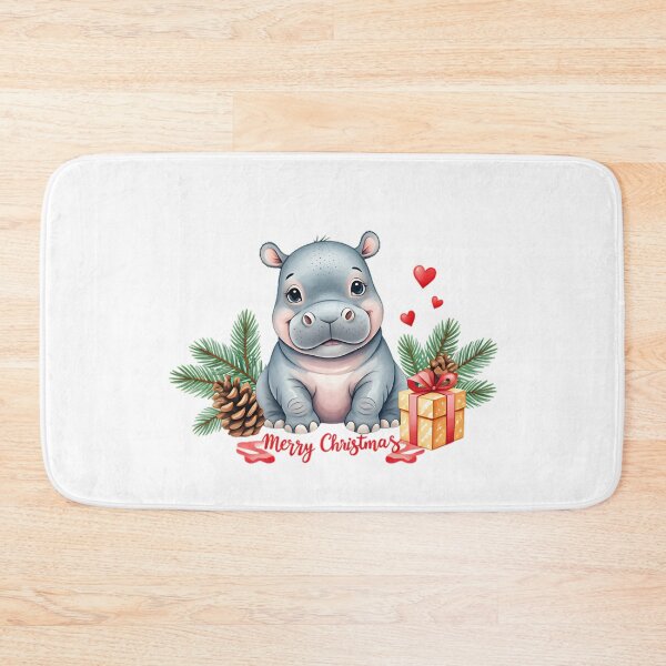 Item preview, Hippo Christmas Theme Decoration, Cute Animal, Gift designed and sold by Sitred123.