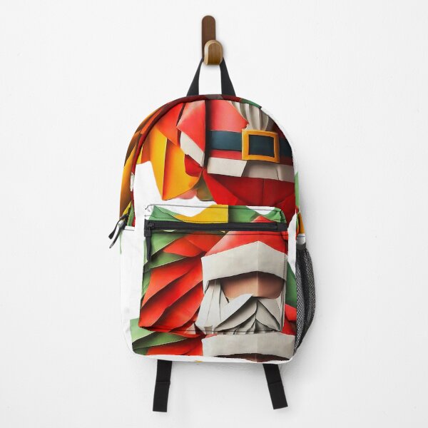 Item preview, Unique Santa Claus Origami Design , Colorful Festive Artwork , Vibrant Christmas Holiday Fashion for All Ages designed and sold by Indyadizine.