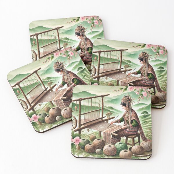 Item preview, Traditional Weaver in Serene Nature Setting   designed and sold by Koalangel.