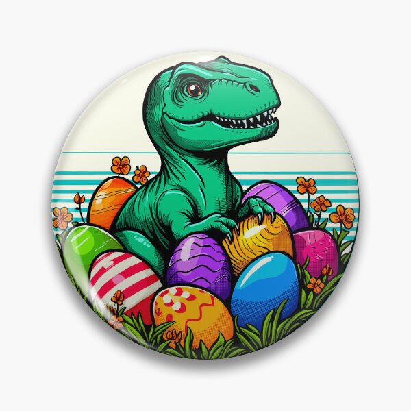 Item preview, Easter Velociraptor Among Some Eggs designed and sold by Ghost on Toast.