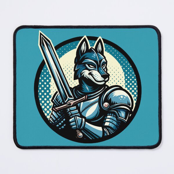 Item preview, Wolf Knight With a Sword designed and sold by Ghost on Toast.