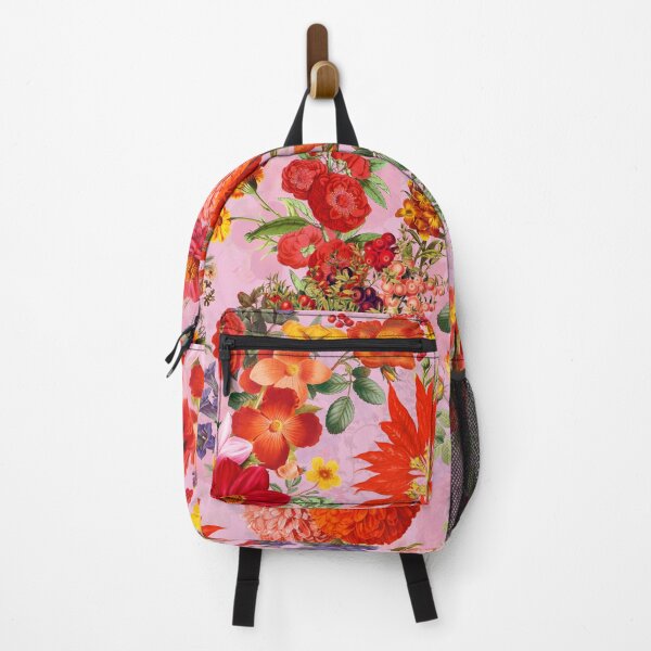 Item preview, Vintage Mystic Opulent Dark Midnight NIght Flowers Garden - Pink designed and sold by UtArt.