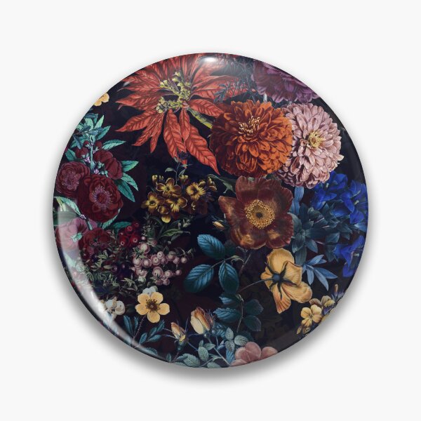 Item preview, Vintage Mystic Opulent Dark Midnight NIght Flowers Garden designed and sold by UtArt.