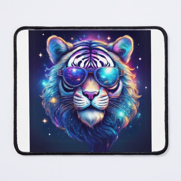 Item preview, Galactic Tiger in Sunglasses – Cosmic Animal Art designed and sold by RaiyaTees.