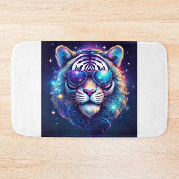 Item preview, Galactic Tiger in Sunglasses – Cosmic Animal Art designed and sold by RaiyaTees.