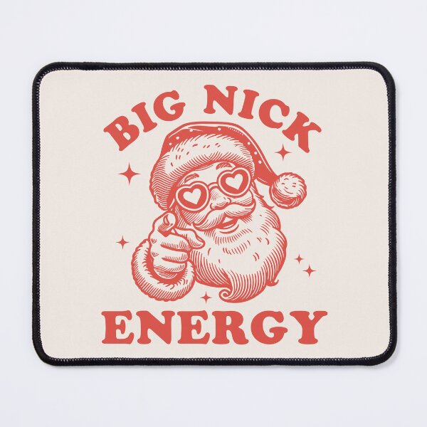 Item preview, Big Nick Energy Funny Retro Santa Christmas designed and sold by darkskydelights.