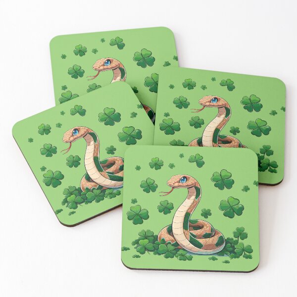 Item preview, St. Patrick’s Day Shamrock Snake designed and sold by Ghost on Toast.
