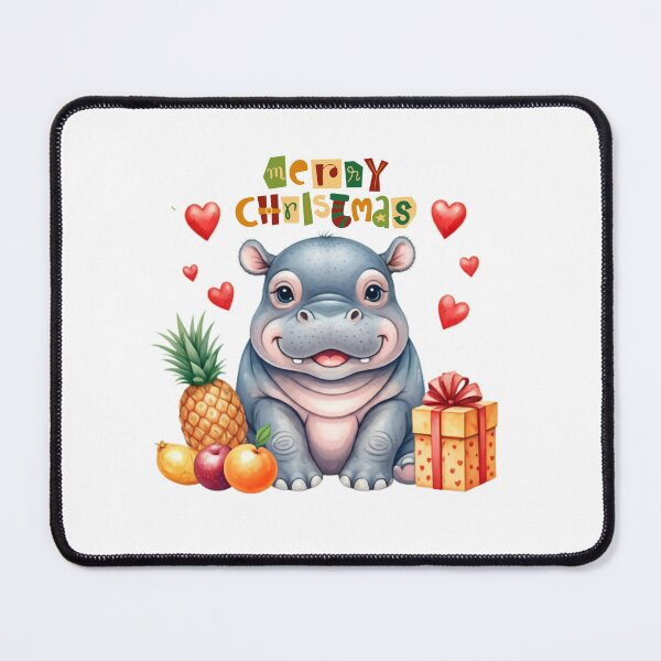 Item preview, Cute Animal, Hippo Christmas Theme Decoration,  Gift designed and sold by Sitred123.