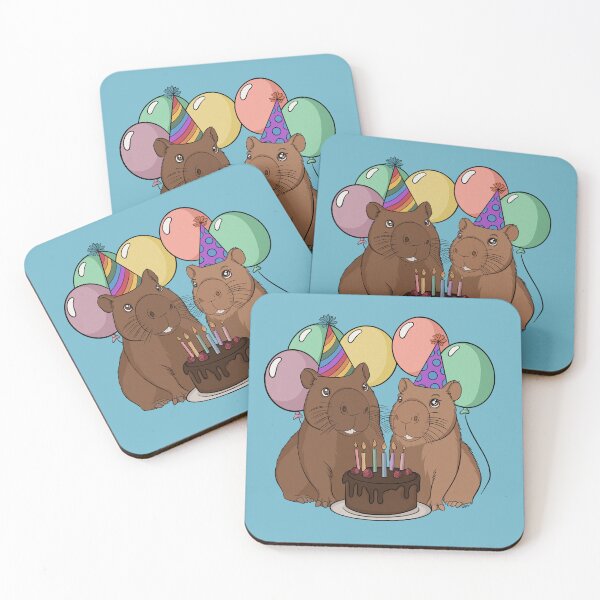 Item preview, Happy Birthday from the Capybaras  designed and sold by rmcbuckeye.