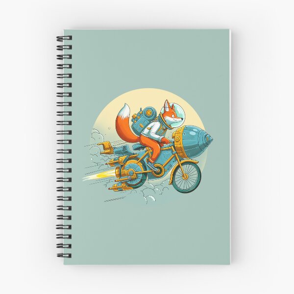 Item preview, Fox Riding a Spaceship Bicycle designed and sold by Ghost on Toast.