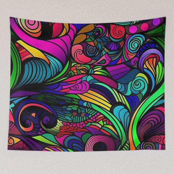 Item preview, Abstract Psychedelic Pattern designed and sold by bubblegoth.