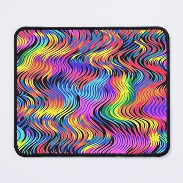Item preview, Psychedelic Rainbow Waves Pattern designed and sold by bubblegoth.